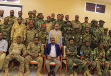 Agaasimaha wasaaarada amniga dwoladda Jubbaland oo Kismaayo ku qabtay kulan wacyigelin ah oo ciidamada loo sameeyay.