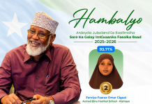 Madaxweynaha dowladda Jubbaland oo hambalyo iyo bogaadin udirey ardayda Jubbaland ee kaalmaha hore ka galay imtixaanka dugsiga sarre ee qaranka .