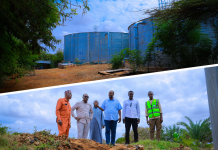 Wasiirka tamarta iyo kheyraadka biyaha Jubbaland oo kormeeray adeegyada biyaha ee Kismaayo iyo deegaannada ku teedsan.