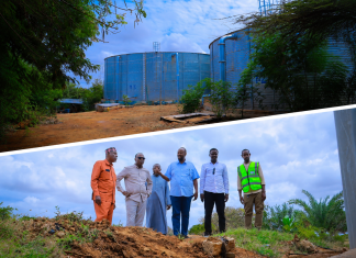 Wasiirka tamarta iyo kheyraadka biyaha Jubbaland oo kormeeray adeegyada biyaha ee Kismaayo iyo deegaannada ku teedsan.