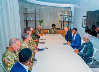 Madaxweynaha Dowladda Jubaland oo la kulmay Taliyaha Howlgallada gaarka ah ee AFRICOM