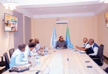 Jubaland Health Minister Meets WFP Chief to Strengthen Partnership in Health and Social Services