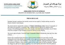 Jubaland Condemns Deadly Airstrike in Doolow, Calls for International Investigation