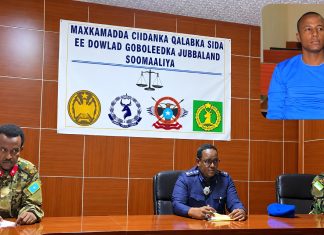 Maxkamadda Ciidamada dowladda Jubbaland oo bilowday gar maqalka koobaad kiis afduubka iyo dilka ah.